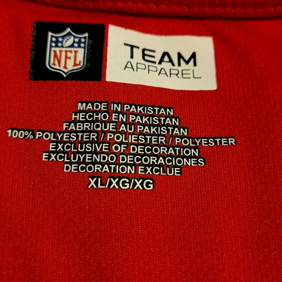 NWOT NFL Team Apparel KC Chiefs Short Sleeve Jersey Style - Picture 3 of 4